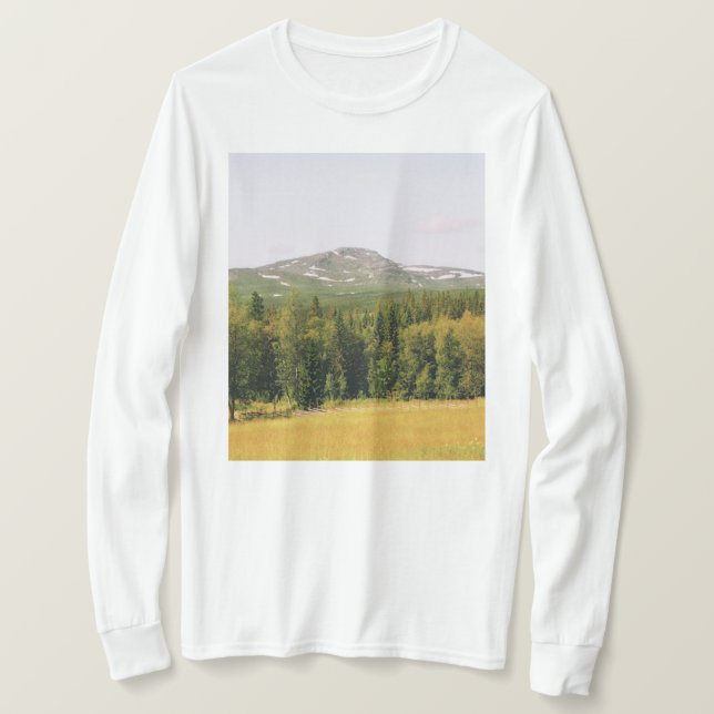 Schwedische Bergwelt T-Shirt (Design vorne)