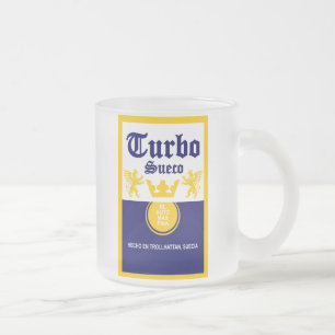 Schwedische Bierparodie-Tasse Mattglastasse