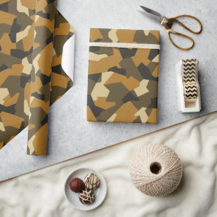 Schwedische Camouflage Advanced Brown Geschenkpapier