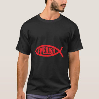 Schwedische Fisch Darwin Evolution Atheisten Unglä T-Shirt