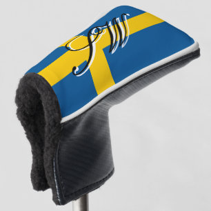 Schwedische Flagge benutzerdefinierter Name Golf K Headcover