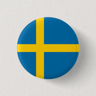 Schwedische Flagge, Flagge Schwedens Button