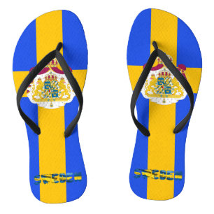Schwedische Flagge Flip Flops
