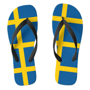 Schwedische Flagge Flip Flops