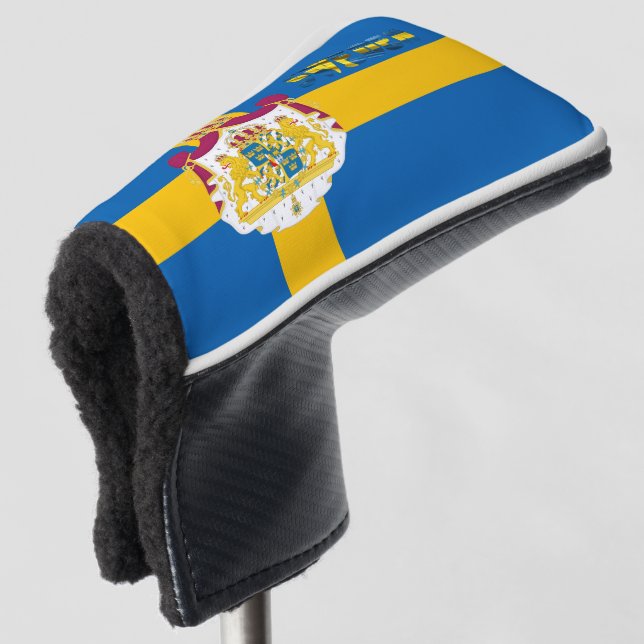 Schwedische Flagge Golf Headcover (3/4 Vorderseite)