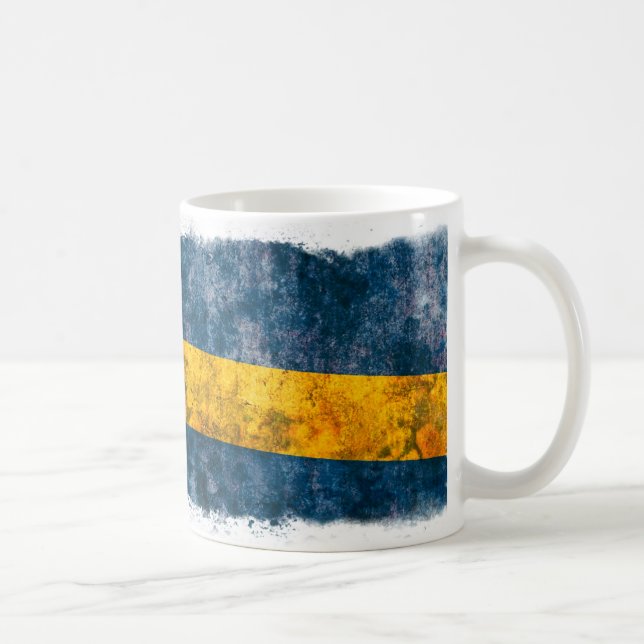 Schwedische Flagge Kaffeetasse (Rechts)