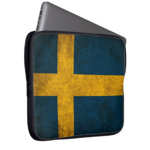 schwedische Flagge Laptopschutzhülle