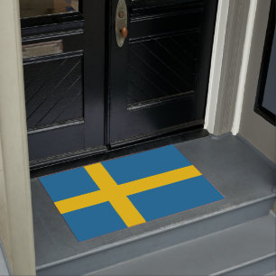Schwedische Flagge (Schweden) Fußmatte