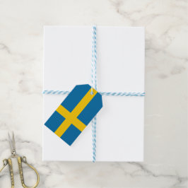 Schwedische Flagge (Schweden) Geschenketiketten Geschenkanhänger