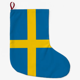 Schwedische Flagge (Schweden) Großer Weihnachtsstrumpf