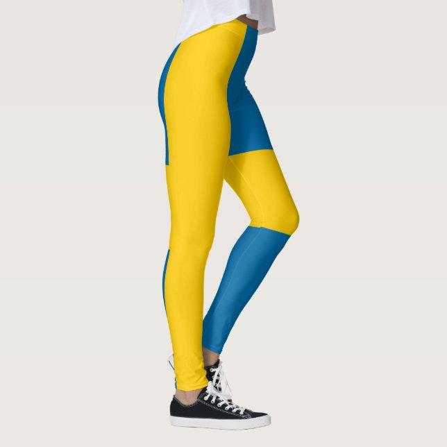 Schwedische Flagge (Schweden) Leggings (Rechts)