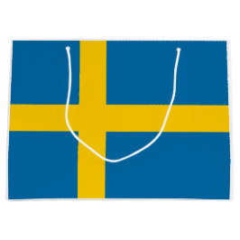 Schwedische Flagge (Schweden) Mittlere Geschenktüt Große Geschenktüte