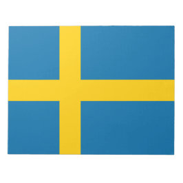 Schwedische Flagge (Schweden) Notepad Notizblock