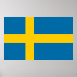 Schwedische Flagge (Schweden) Poster