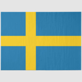 Schwedische Flagge (Schweden) Seidenpapier
