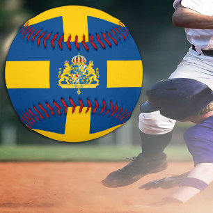 Schwedische Flagge / Schweden Sport / Baseball Bal