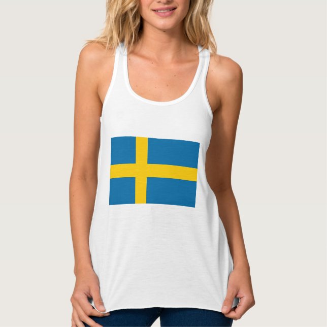 Schwedische Flagge (Schweden) Tank Top (Vorderseite)