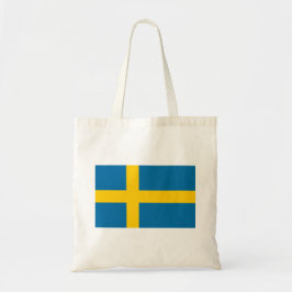 Schwedische Flagge (Schweden) Tote Beutel Tragetasche
