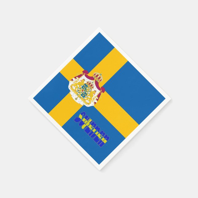 Schwedische Flagge Serviette (Ecke)