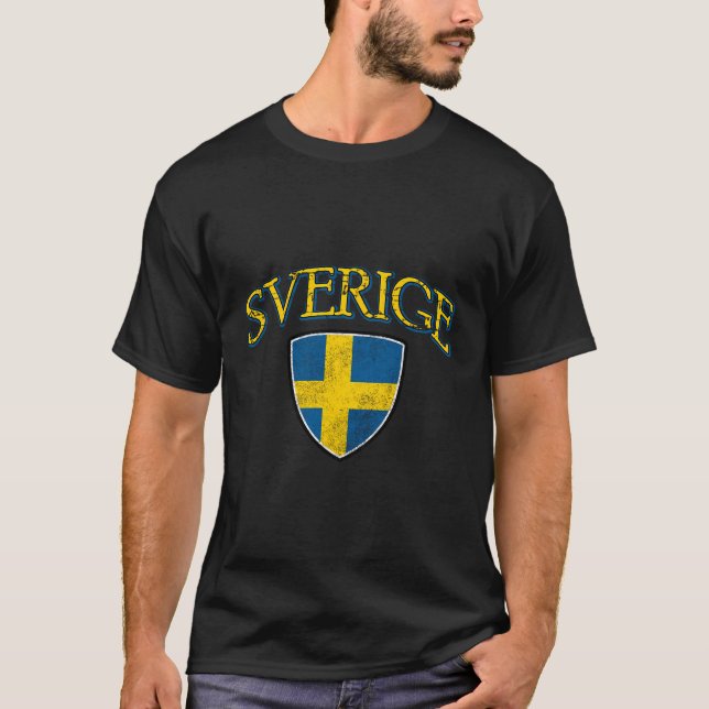 Schwedische Flagge T-Shirt (Vorderseite)