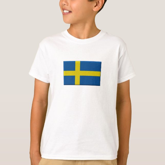 Schwedische Flagge T-Shirt (Vorderseite)