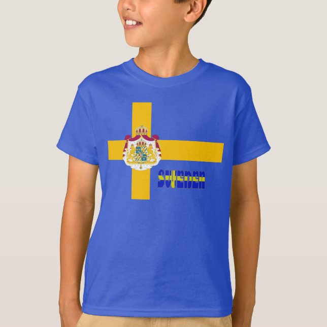Schwedische Flagge T-Shirt (Vorderseite)