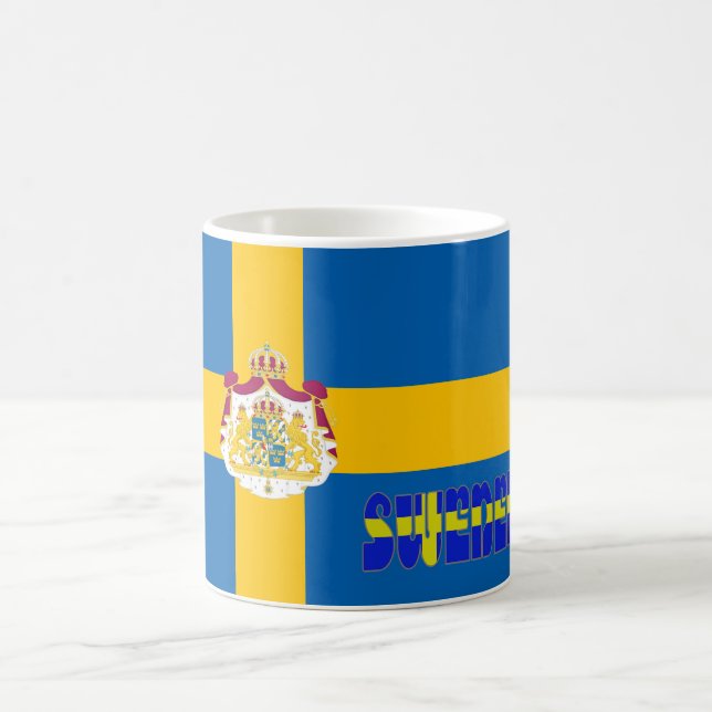 Schwedische Flagge Tasse (Mittel)