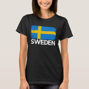 Schwedische Flagge Vintage Made In Schweden T-Shirt