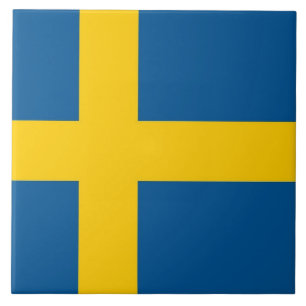 Schwedische Flaggenliste Fliese