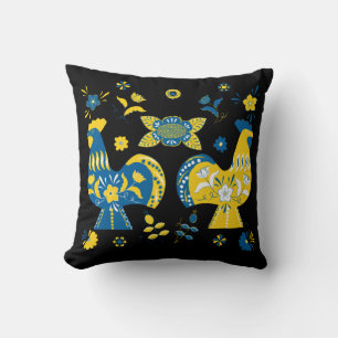 Schwedische Folk Dala Rooster Kissen