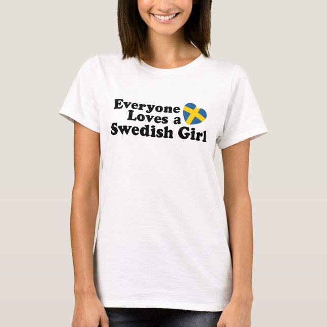 Schwedische Girl T-Shirt (Vorderseite)