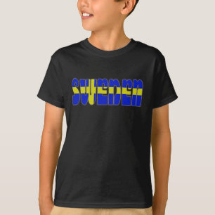 Schwedische glatte Flagge T-Shirt