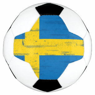 Schwedische Grunge-Fahne Fußball