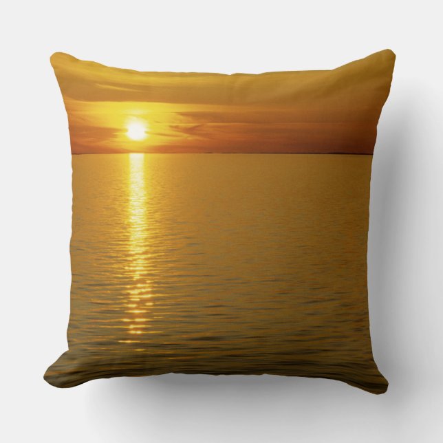 Schwedische Inseln Sunset. Kissen (Vorderseite)