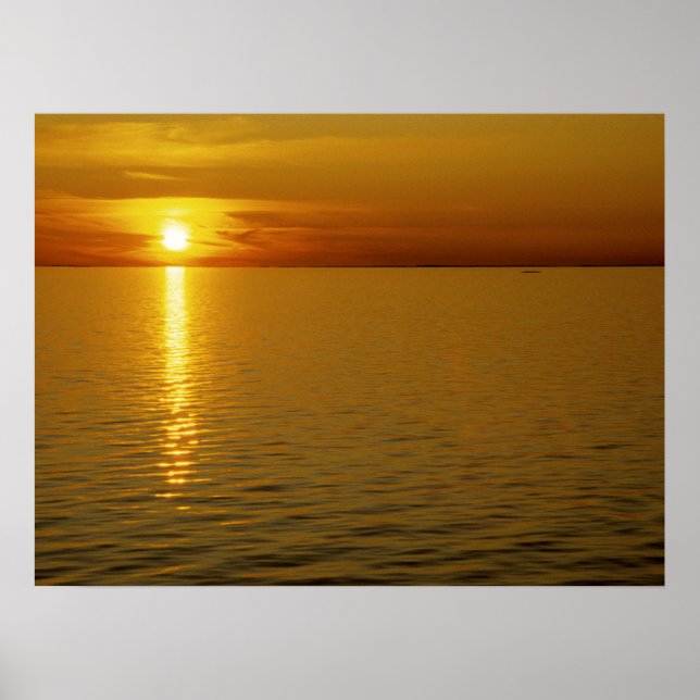 Schwedische Inseln Sunset. Poster (Vorne)