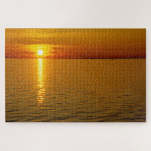 Schwedische Inseln Sunset. Puzzle
