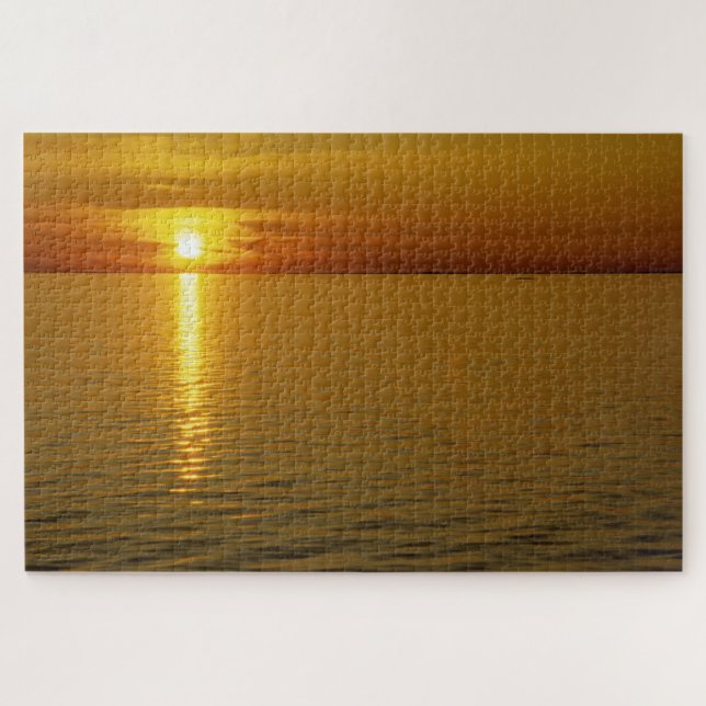 Schwedische Inseln Sunset. Puzzle (Horizontal)