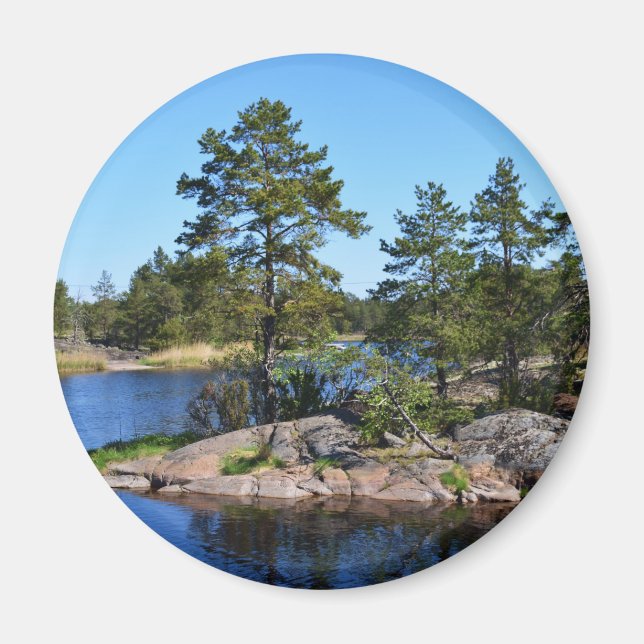 Schwedische Landkarte Magnet (Vorne)