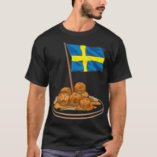 Schwedische Meatballs Schweden Europa Reisen T-Shirt