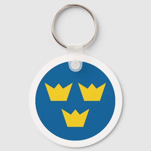 Schwedische Runde Schlüsselanhänger (Vorderseite)