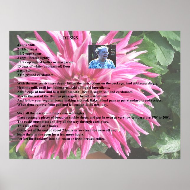 Schwedische Ruske von Großmutter Poster (Vorne)