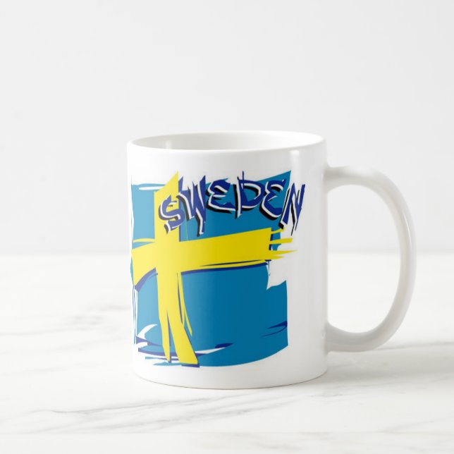Schwedische SFX Flagge Kaffeetasse (Rechts)