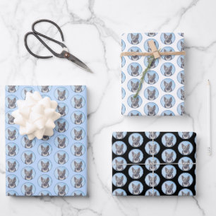 Schwedische Vallhund-Malerei - Niedliche Original Geschenkpapier Set
