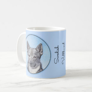 Schwedische Vallhund-Malerei - Niedliche Original Kaffeetasse