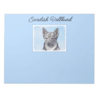 Schwedische Vallhund-Malerei - Niedliche Original 