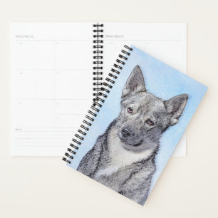 Schwedische Vallhund-Malerei - Niedliche Original Planer