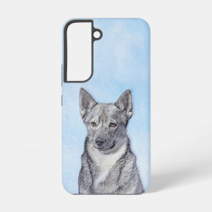 Schwedische Vallhund-Malerei - Süße originelle Hun Samsung Galaxy Hülle
