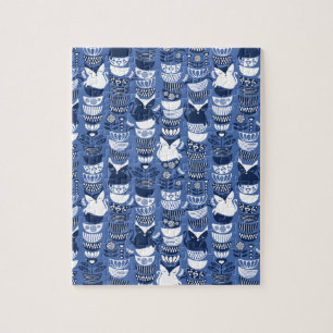 Schwedische Volkskatzen I Puzzle