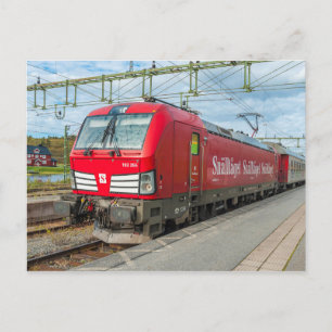 Schwedischer Expresszug in Storlien. Postkarte