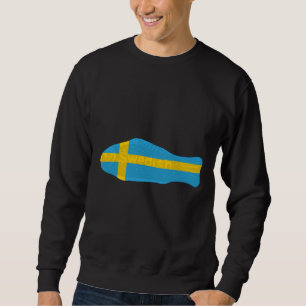 Schwedischer Fisch unter schwedischer Flagge Sweatshirt